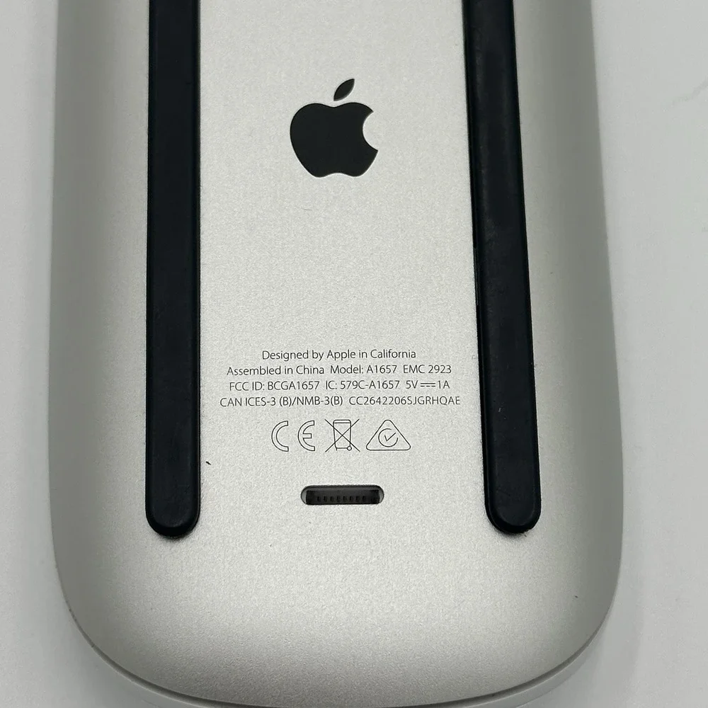 Apple Magic Mouse Wireless Mouse - White/Silver (A1657) Tested Works